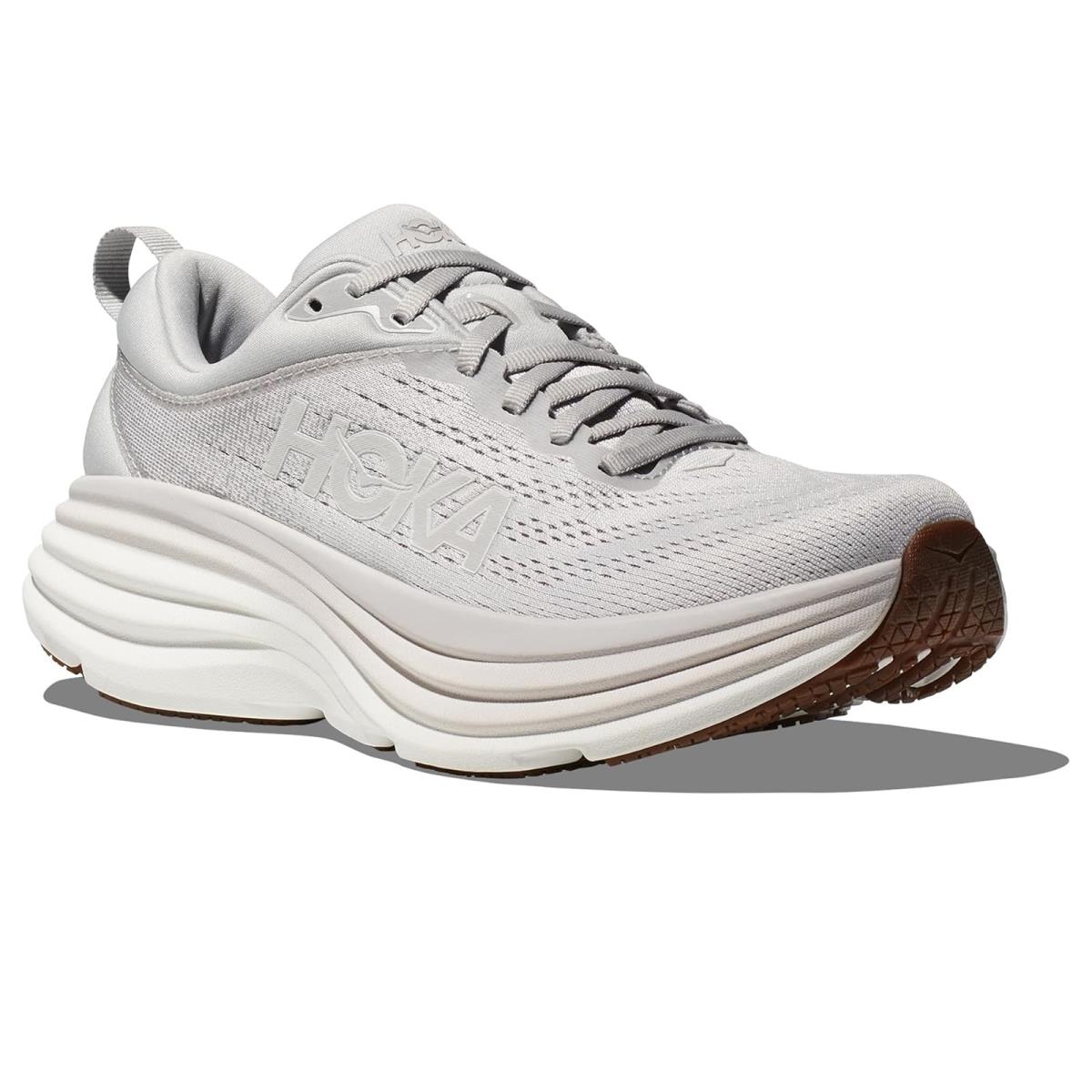 Man`s Sneakers Athletic Shoes Hoka Bondi 8 Lunar Rock/Nimbus Cloud