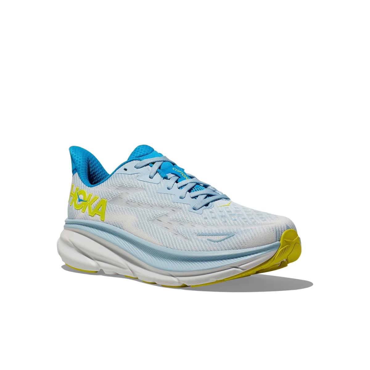 Man`s Sneakers Athletic Shoes Hoka Clifton 9 Ice Water/Evening Primrose