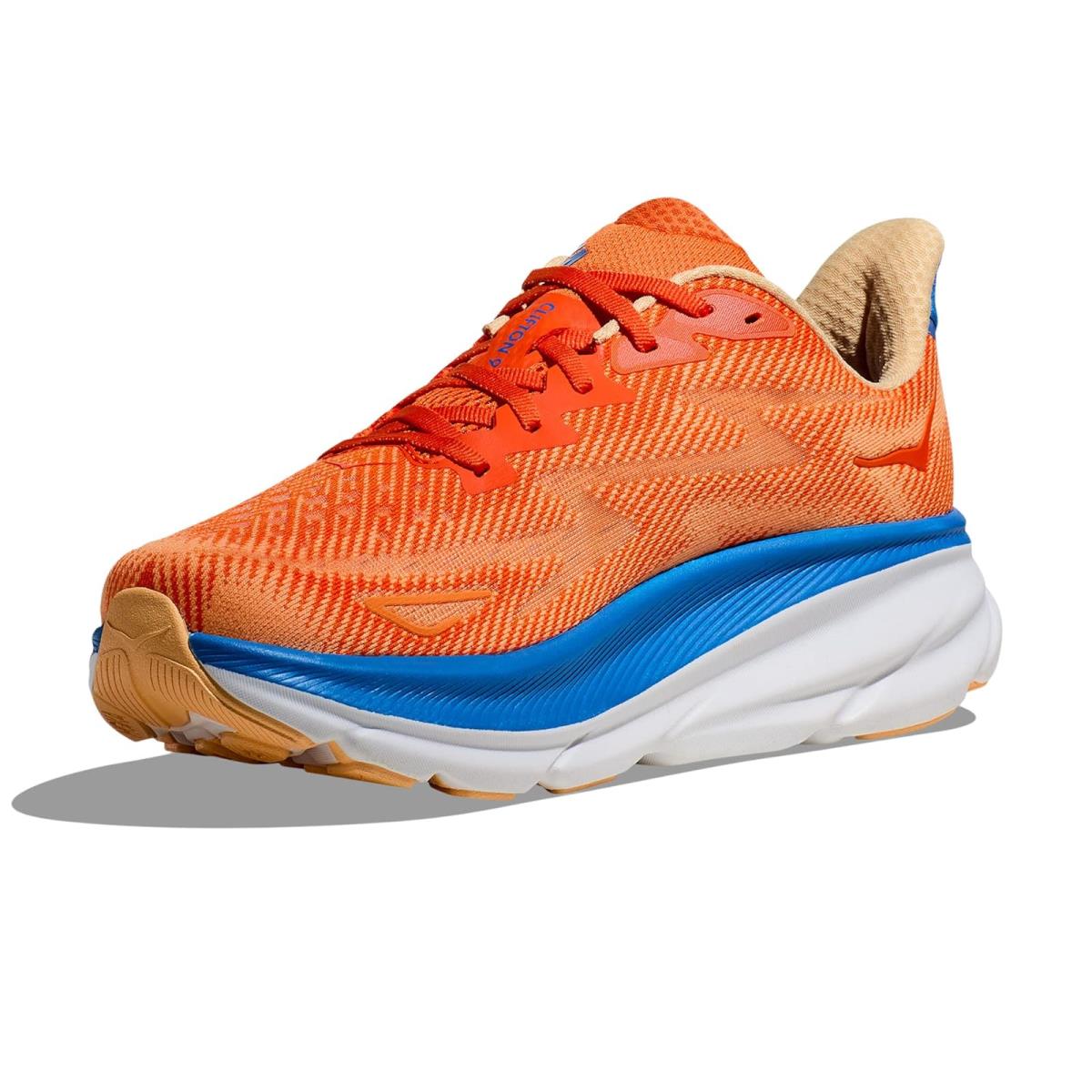 Man`s Sneakers Athletic Shoes Hoka Clifton 9 Vibrant Orange/Impala