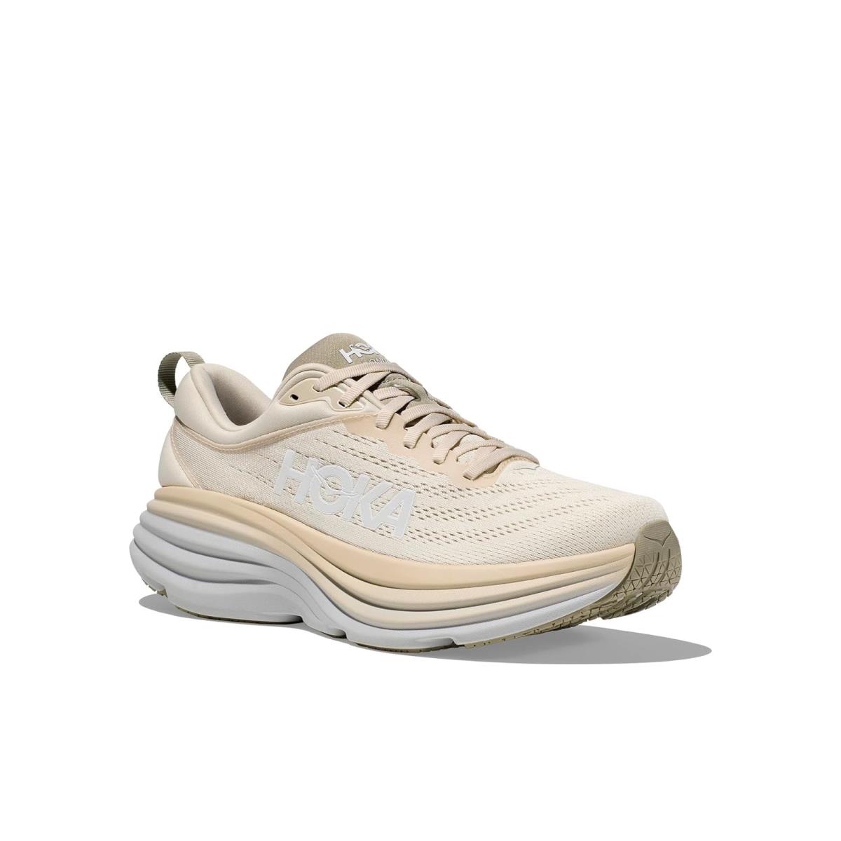 Man`s Sneakers Athletic Shoes Hoka Bondi 8 Oat Milk/Barley