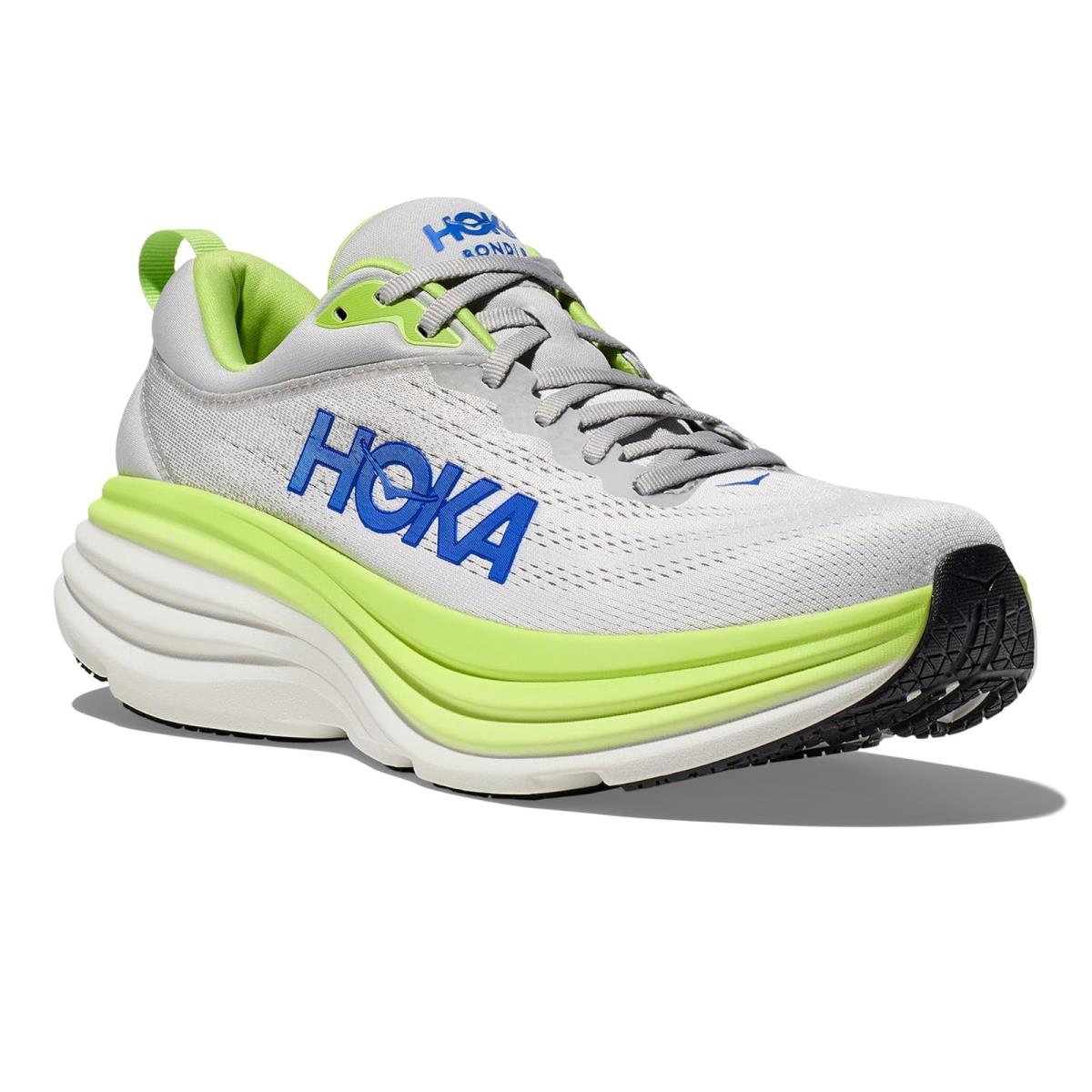 Man`s Sneakers Athletic Shoes Hoka Bondi 8 Stardust/Lettuce