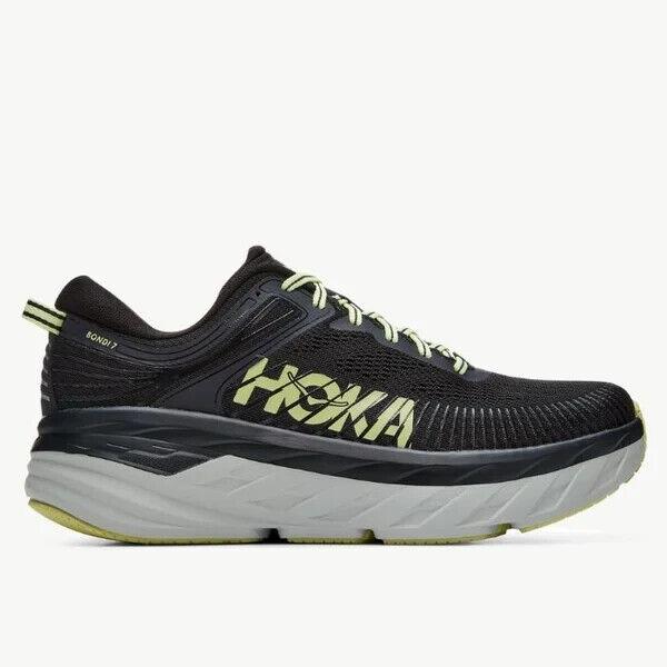 Hoka One One Bondi 7 1110518-BGBT Men`s 7.5 Blue Graphite Running Shoes EEE657