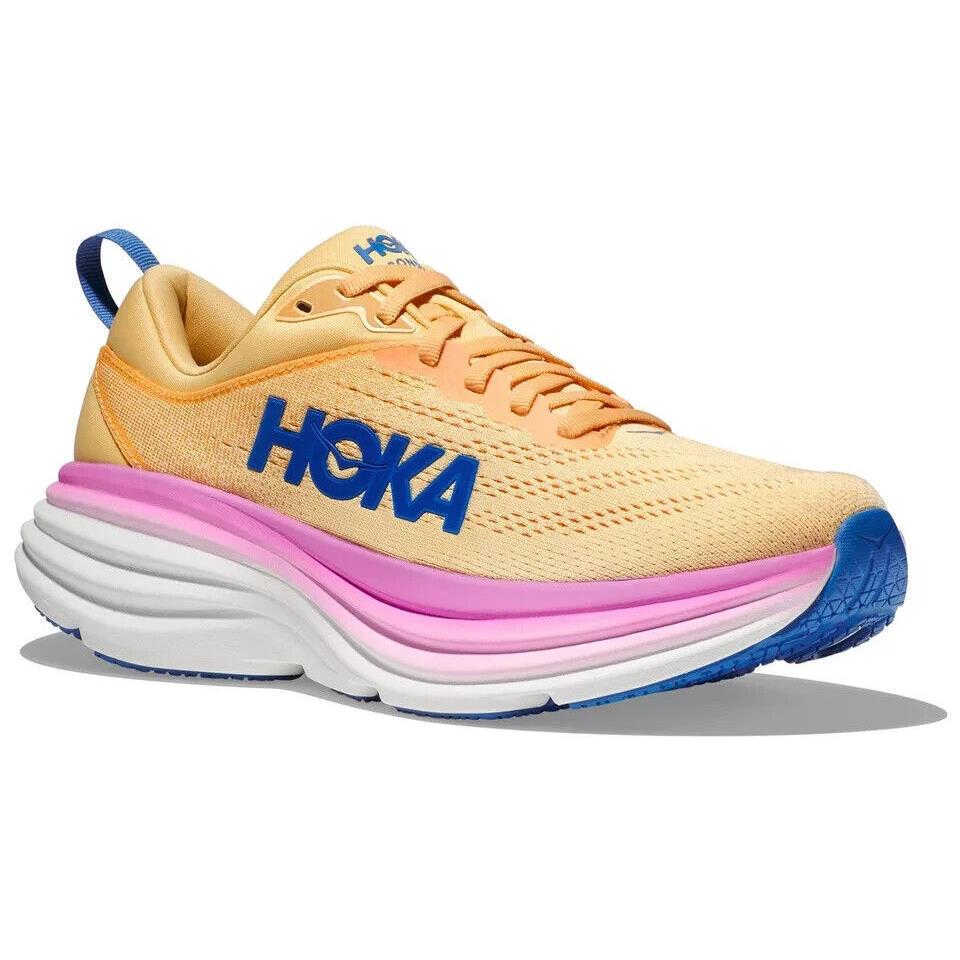 Hoka One One Bondi 8 1127952-ICYC Sneakers Women`s 7.5 Beige Running Shoes ZPP24