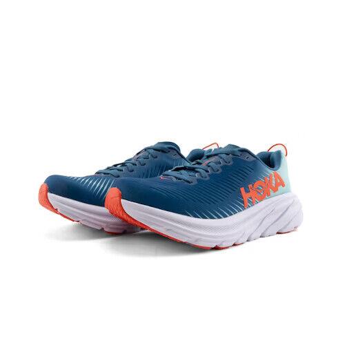 Hoka One One Rincon 3 1119395-RTEB Sneakers Men`s 10 Blue Running Shoes EEE644