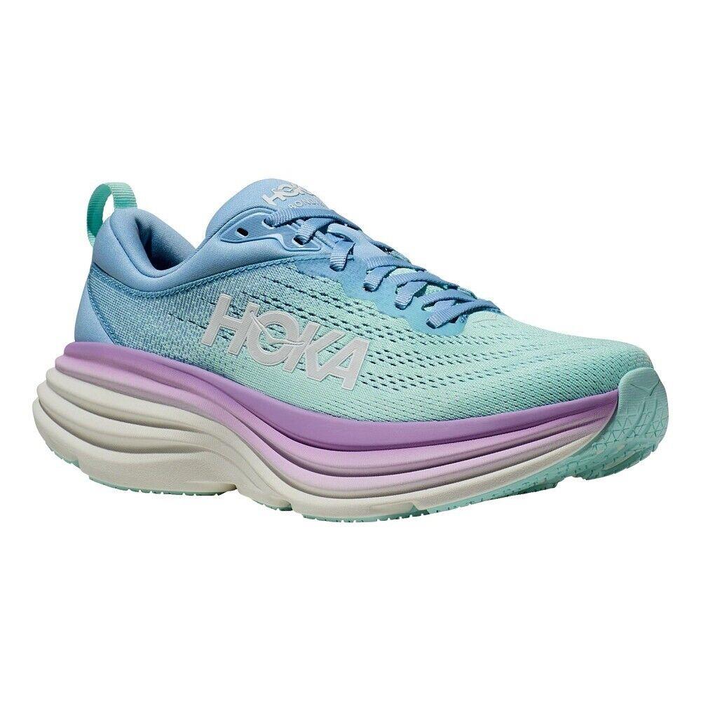 Women`s Hoka Bondi 8 Airy Blue Ocean Various Sizes