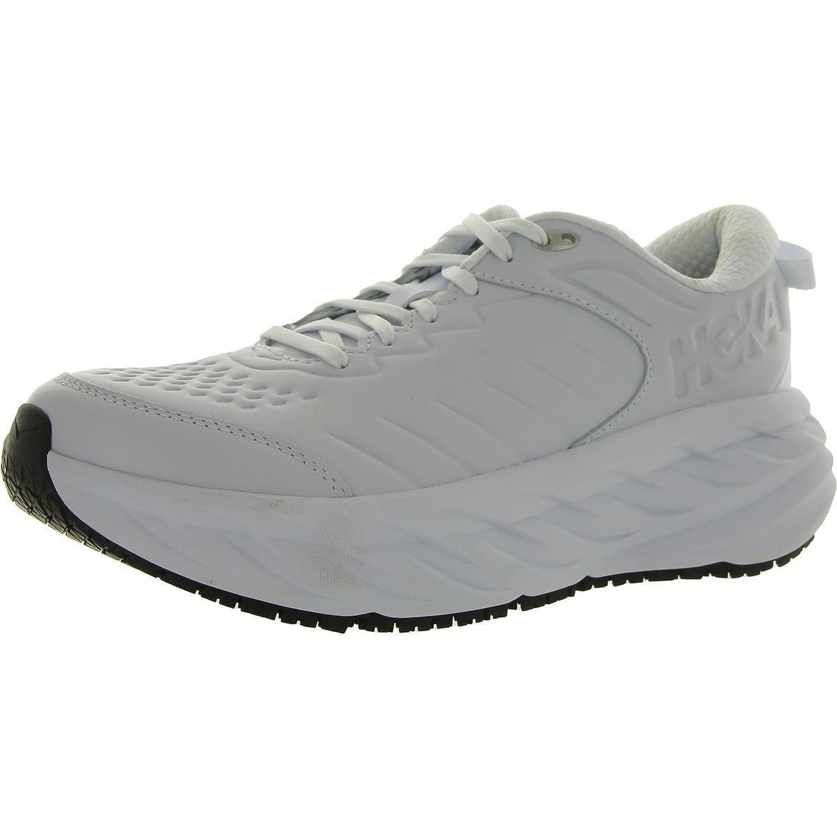 Hoka One One Womens Bondi SR Leather Running Training Shoes Sneakers Bhfo 5831