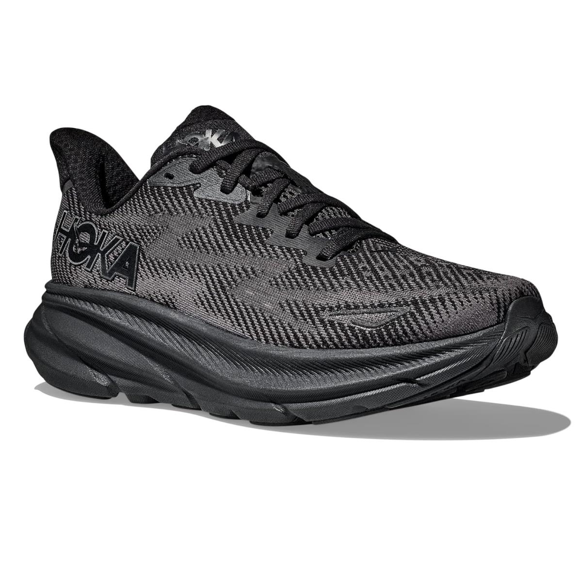 Man`s Sneakers Athletic Shoes Hoka Clifton 9 Black/Black