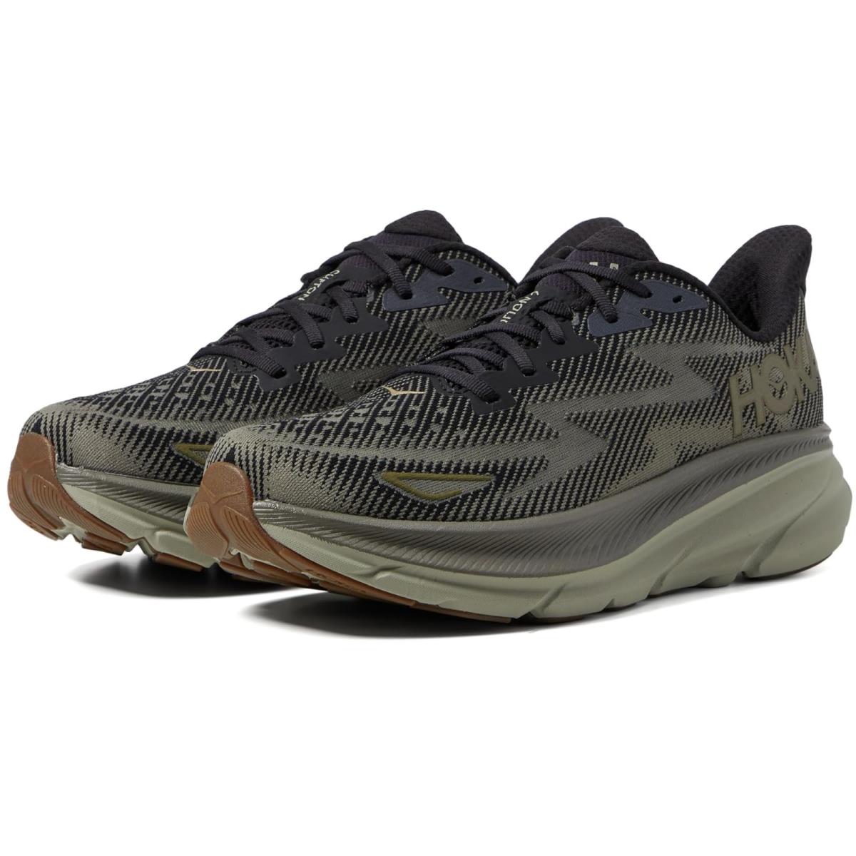 Man`s Sneakers Athletic Shoes Hoka Clifton 9 Black/Slate