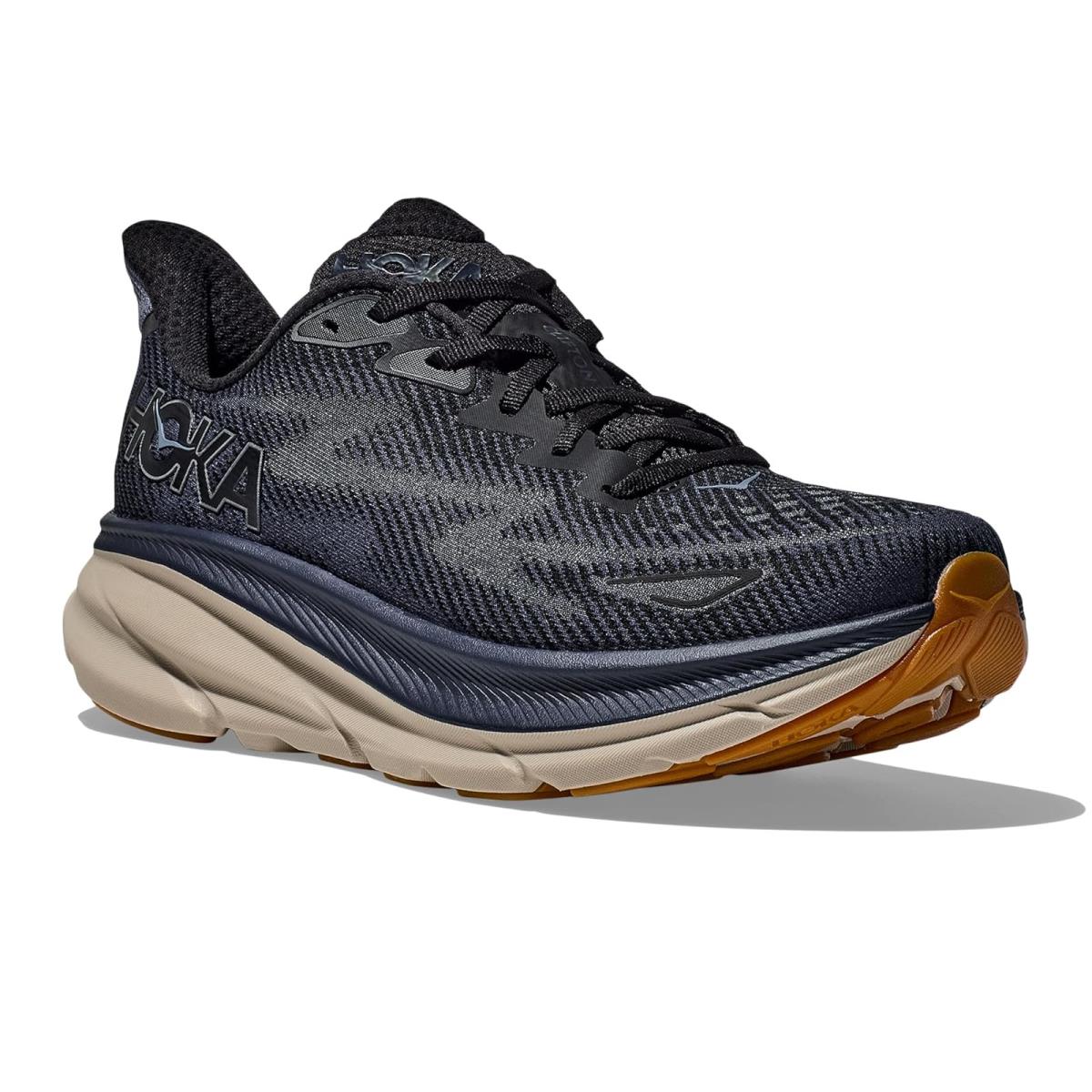 Man`s Sneakers Athletic Shoes Hoka Clifton 9 Black/Varsity Navy