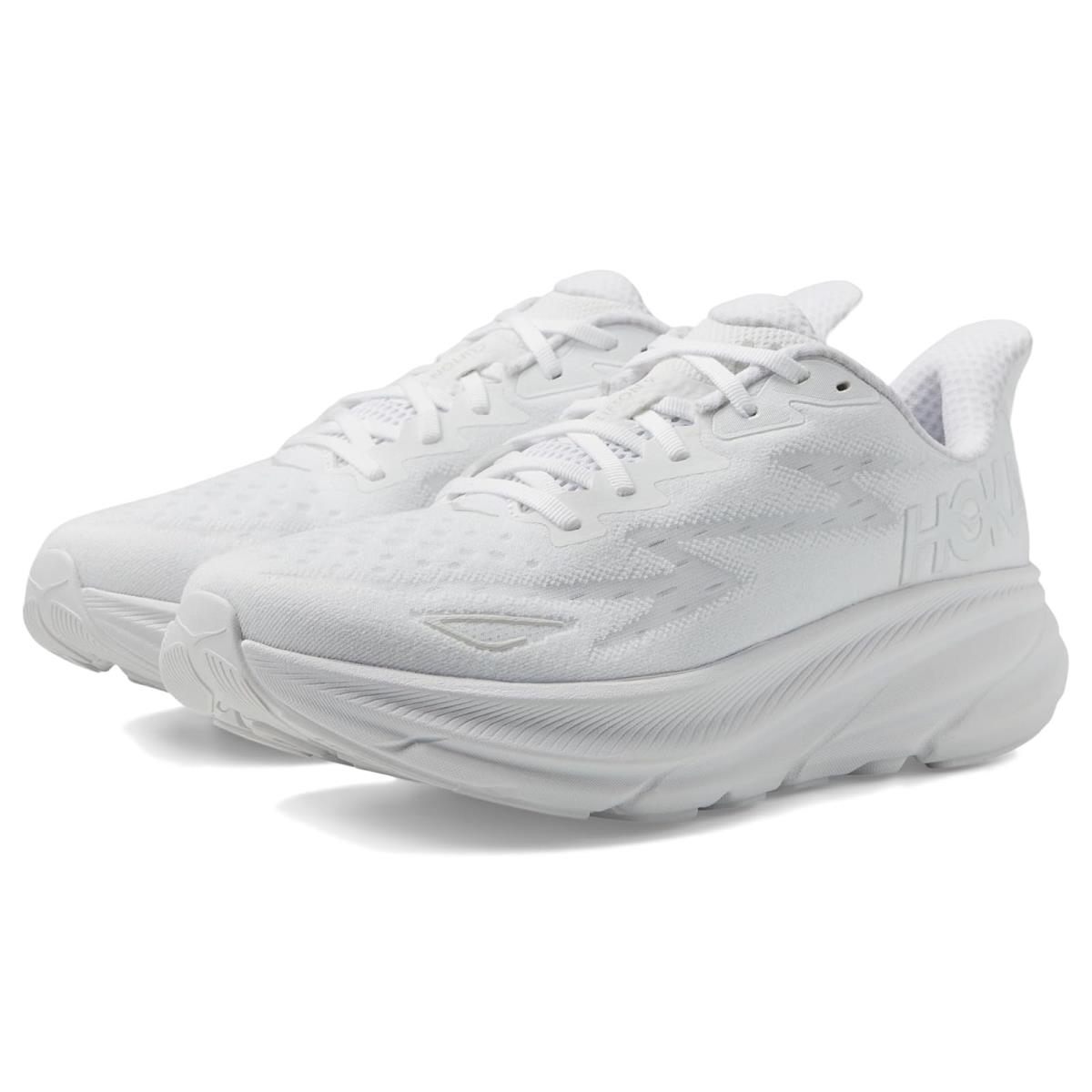 Man`s Sneakers Athletic Shoes Hoka Clifton 9 White/White