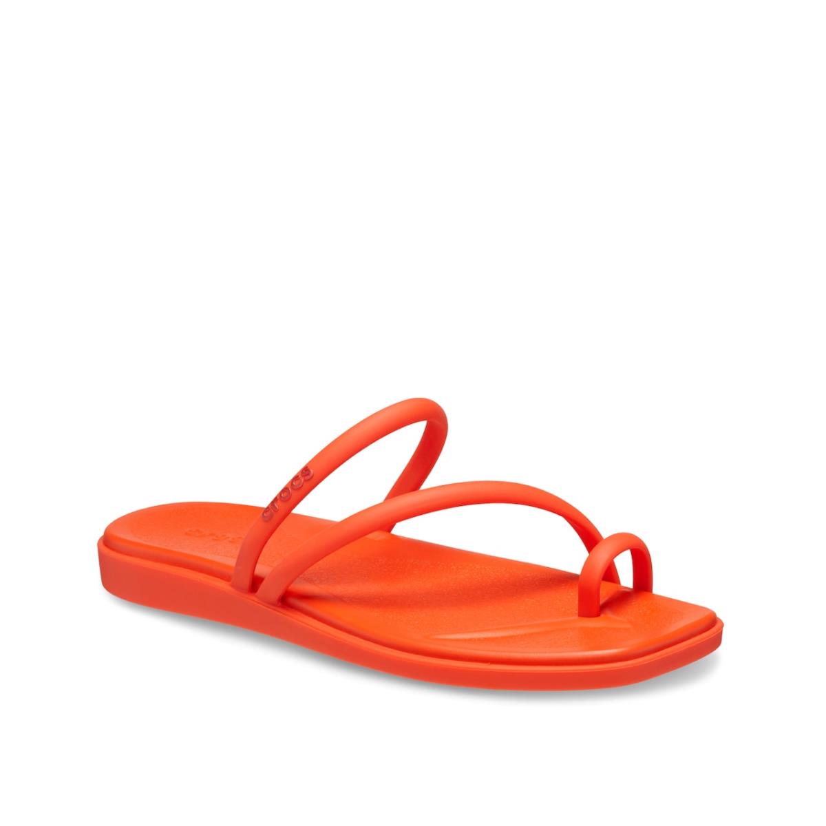 Woman`s Sandals Crocs Miami Toe Loop Sandal Red