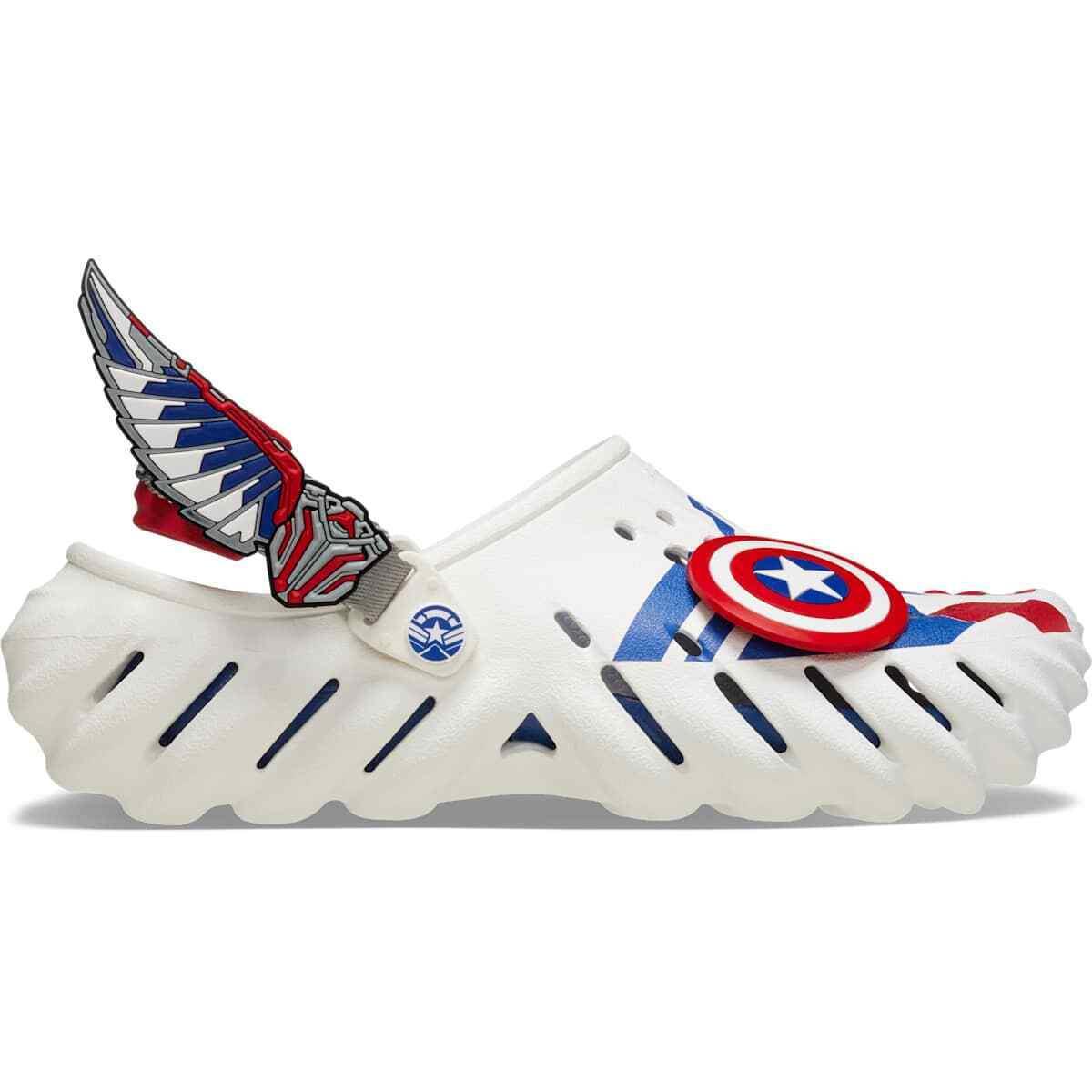 Crocs Captain America Echo Clog - White - White