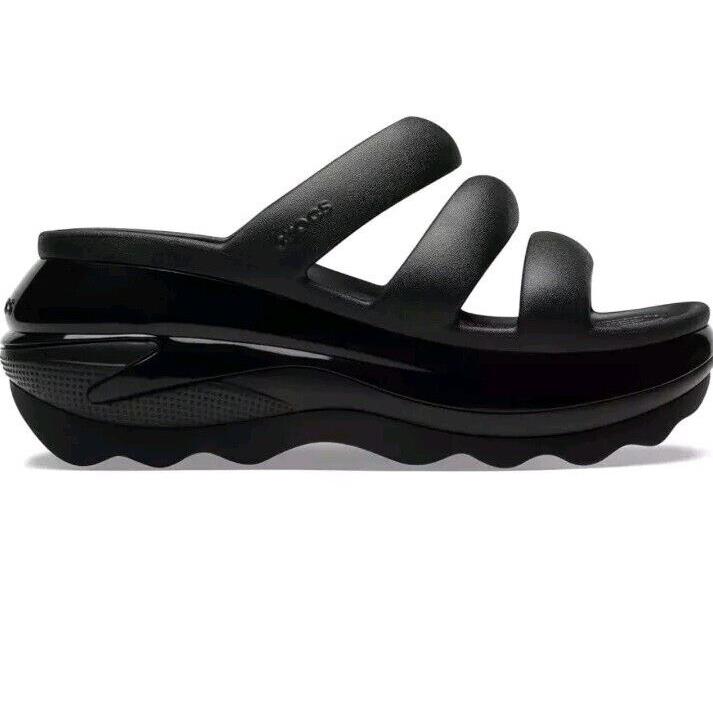 Crocs Mega Crush Triple Strap Sandal - Black Womans Size 9