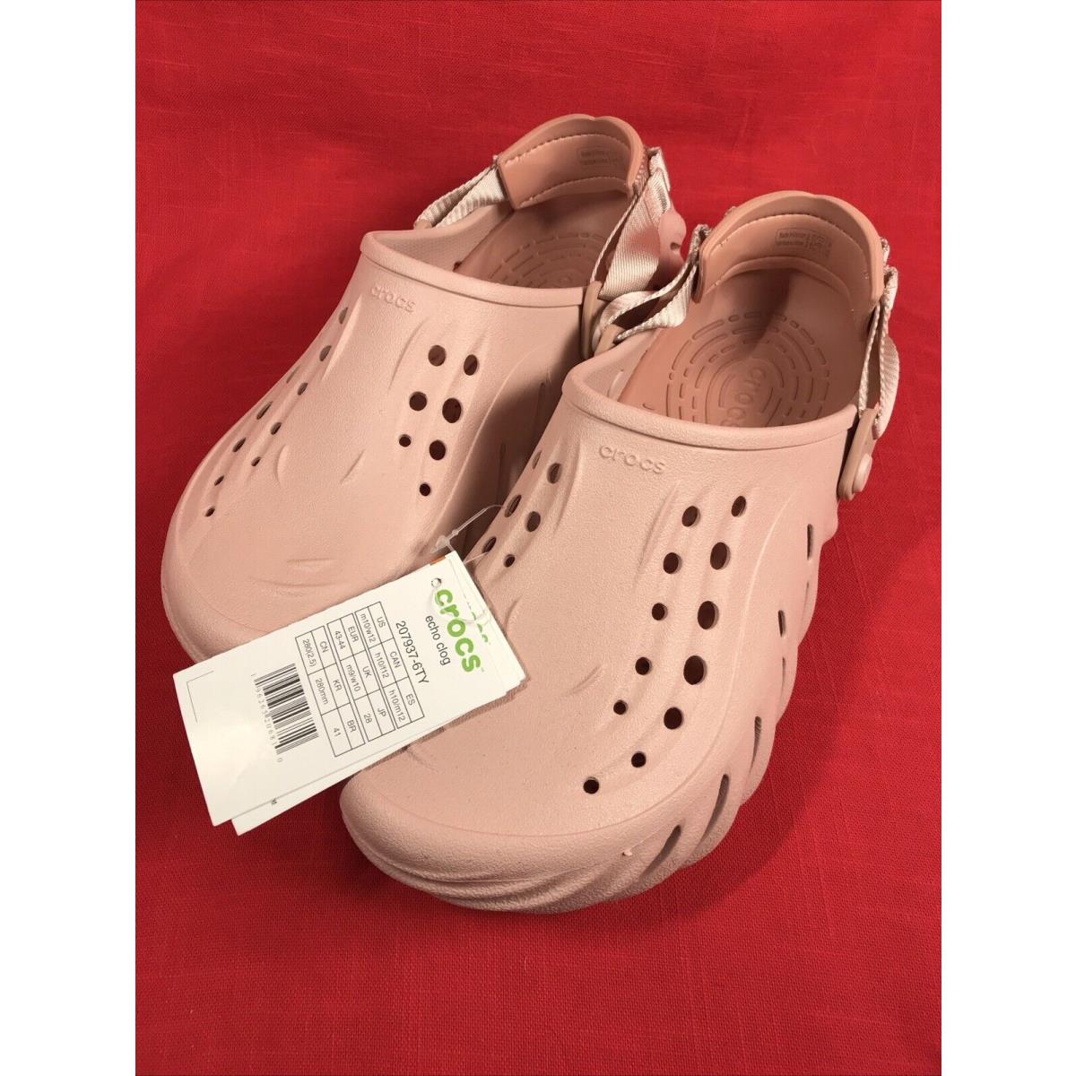 Crocs Echo Clog - Pink Clay In Bag Men 9 Women 10