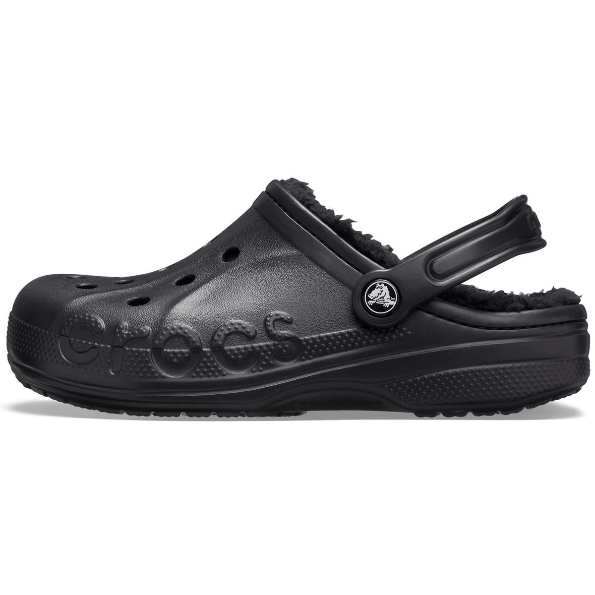 Crocs Unisex Baya Lined Clog Black Numeric_12 US Men 14 Women/12 Men