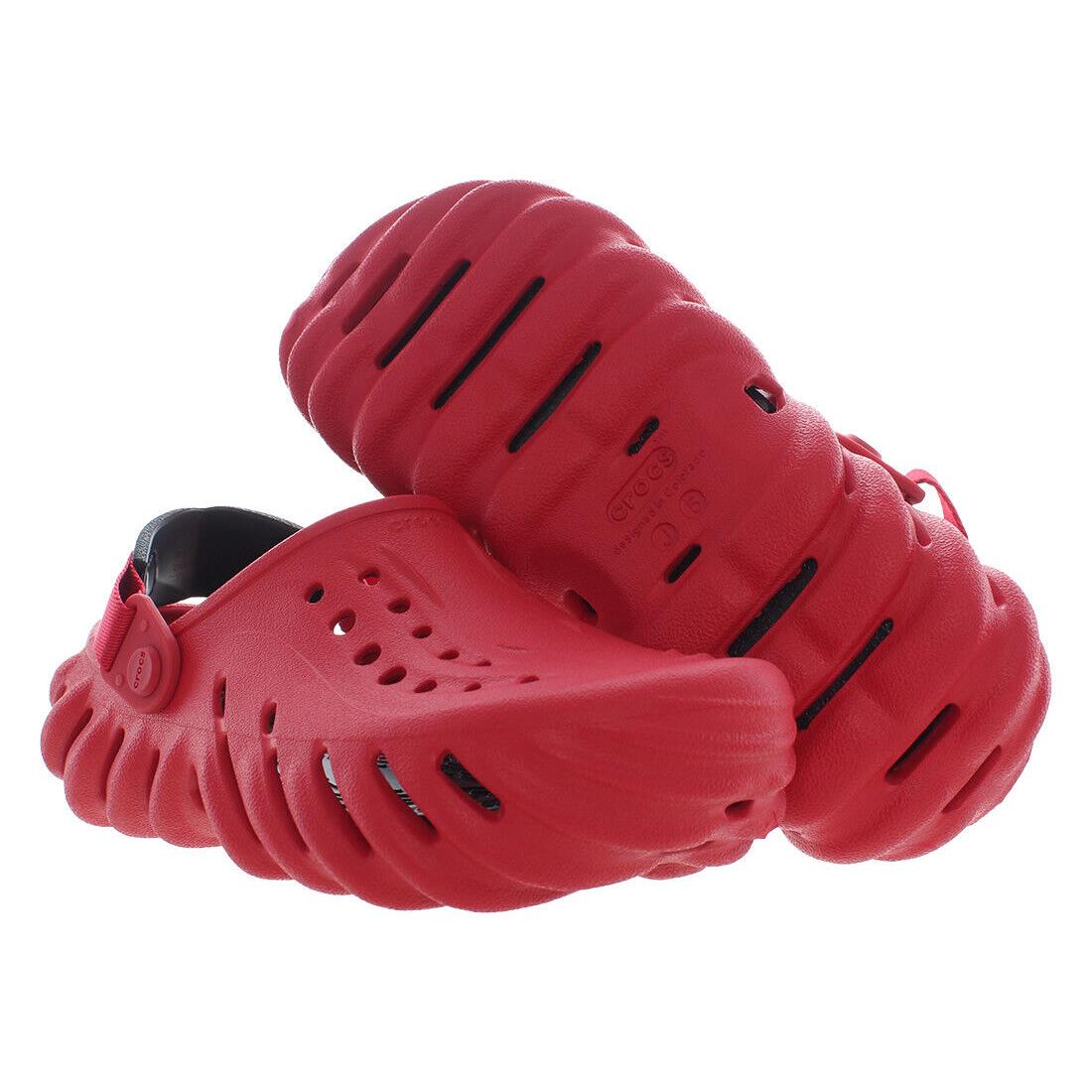 Crocs Echo Clog GS Boys Shoes Size 5 Color: Red