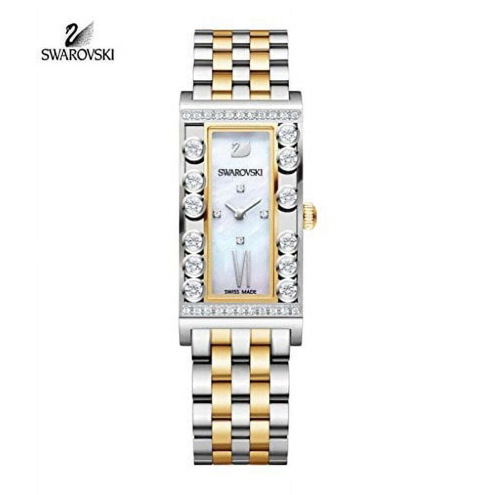 Swarovski Lovely Crystals Square Yellow Gold-tone Ladies Watch 5096689