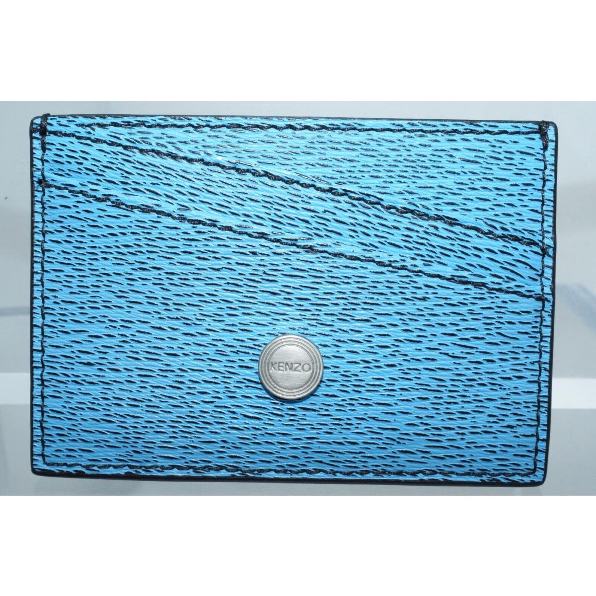 Kenzo Men`s Blue Wallet Credit Card Holder Money CC Case