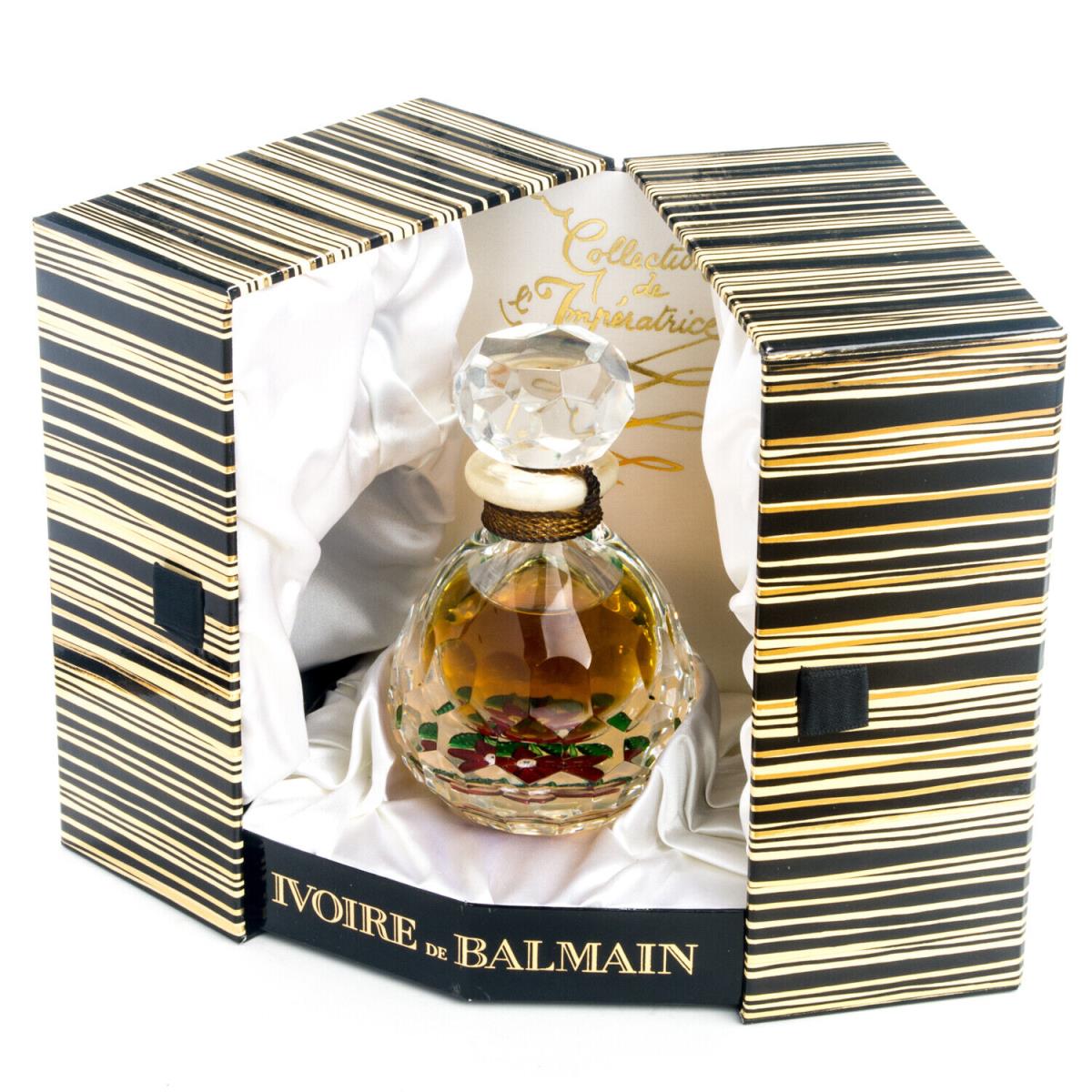 Ivoire de Balmain Parfum 1OZ Limited Saint Louis Crystal Paperweight Bottle