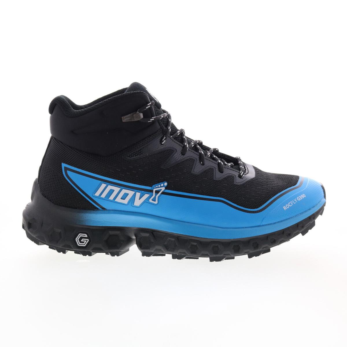 Inov-8 Rocfly G 390 000995-BKBL Mens Black Canvas Lace Up Hiking Boots