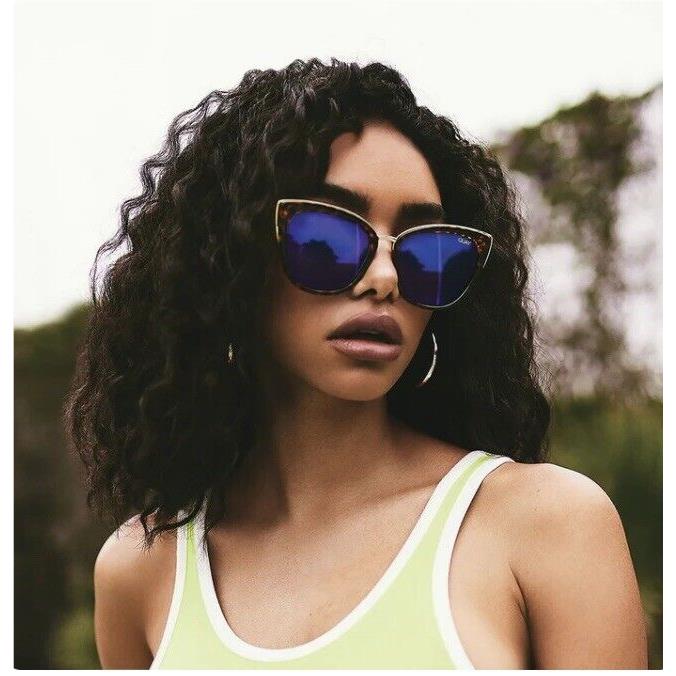 Quay Australia Honey Tortoise Purp Mirror Cat Eye Sunglasses Classic OG by QUAY