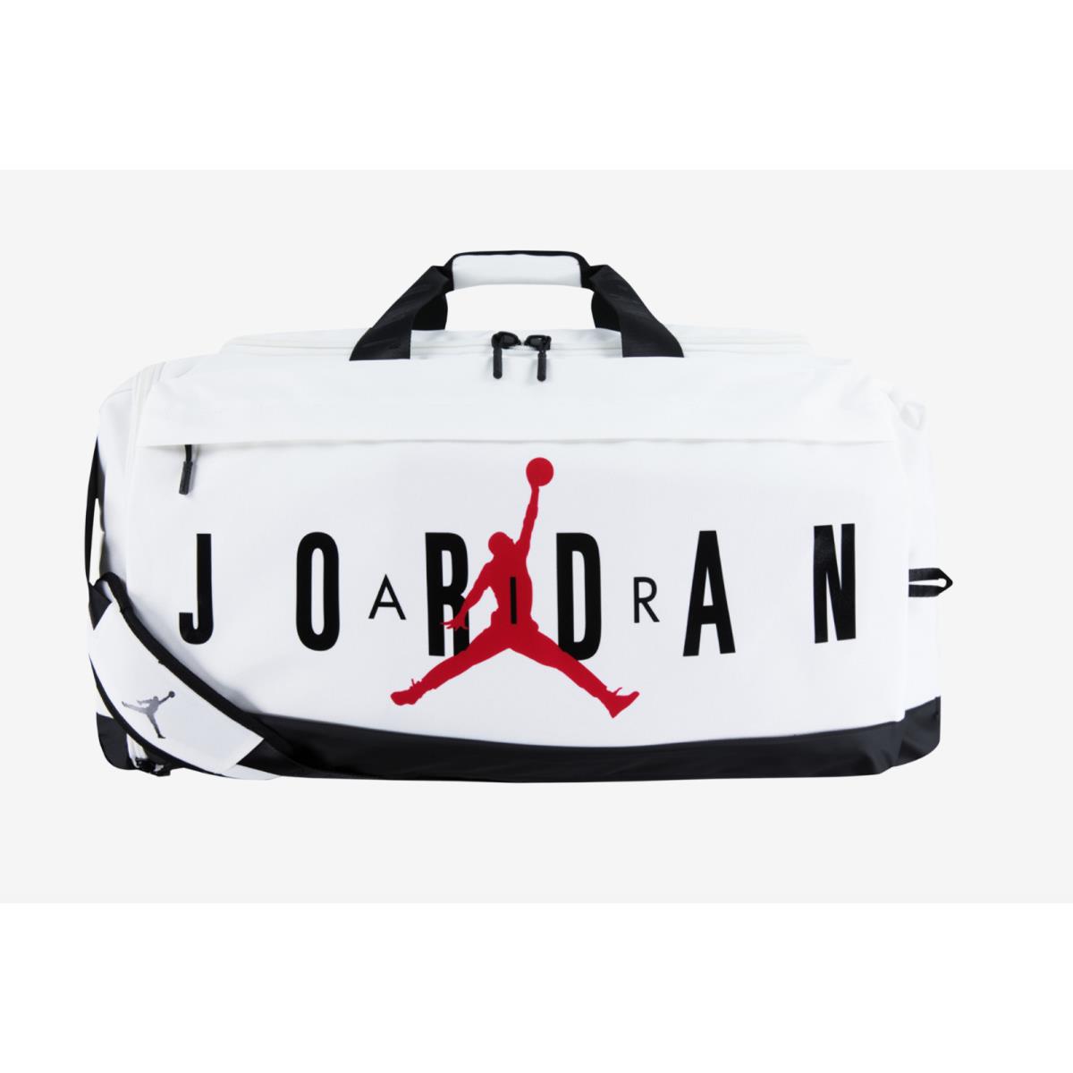 Nike Air Jordan Velocity Duffel Duffle Bag Backpack Medium White