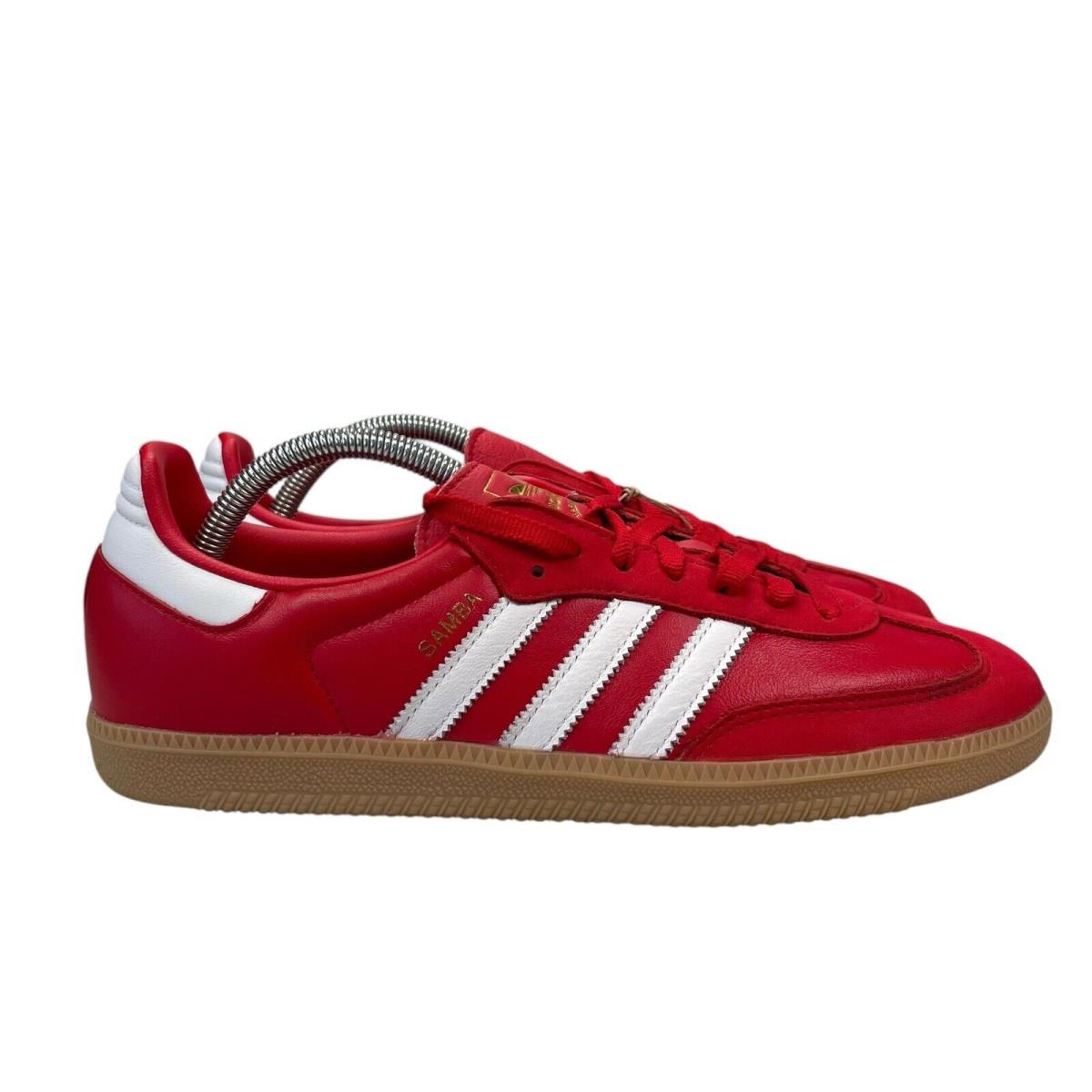 Adidas Samba Better Scarlet White Gold Shoe IE6524 Women`s Size 10.5 - Red