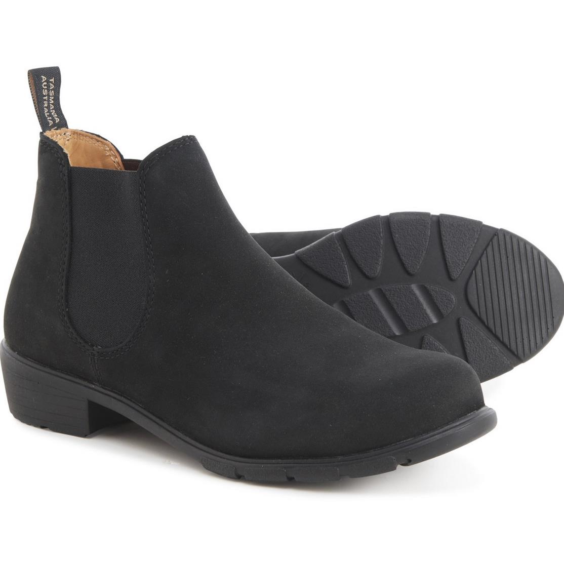 Blundstone Women`s 1977 Low-heel Short Chelsea Boots - Black