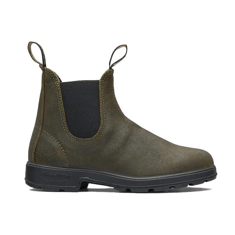 Blundstone Unisex Suede Chelsea Boot 1615 Dark Olive - Dark Olive