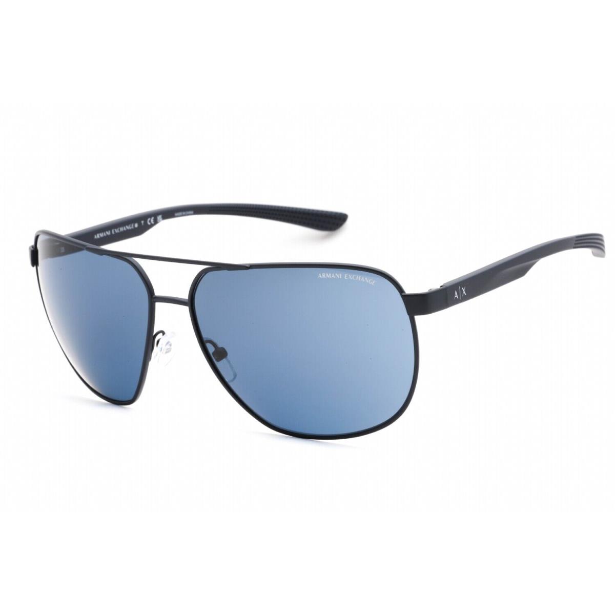 Armani Exchange AX2047S-609980-63 Sunglasses Size 63mm 140mm 14 Blue Matte Sun