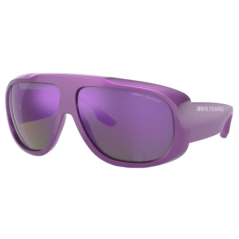 AX 4143SU 83534V Metalized Purple Plastic Sunglasses Purple by Armani Exchange