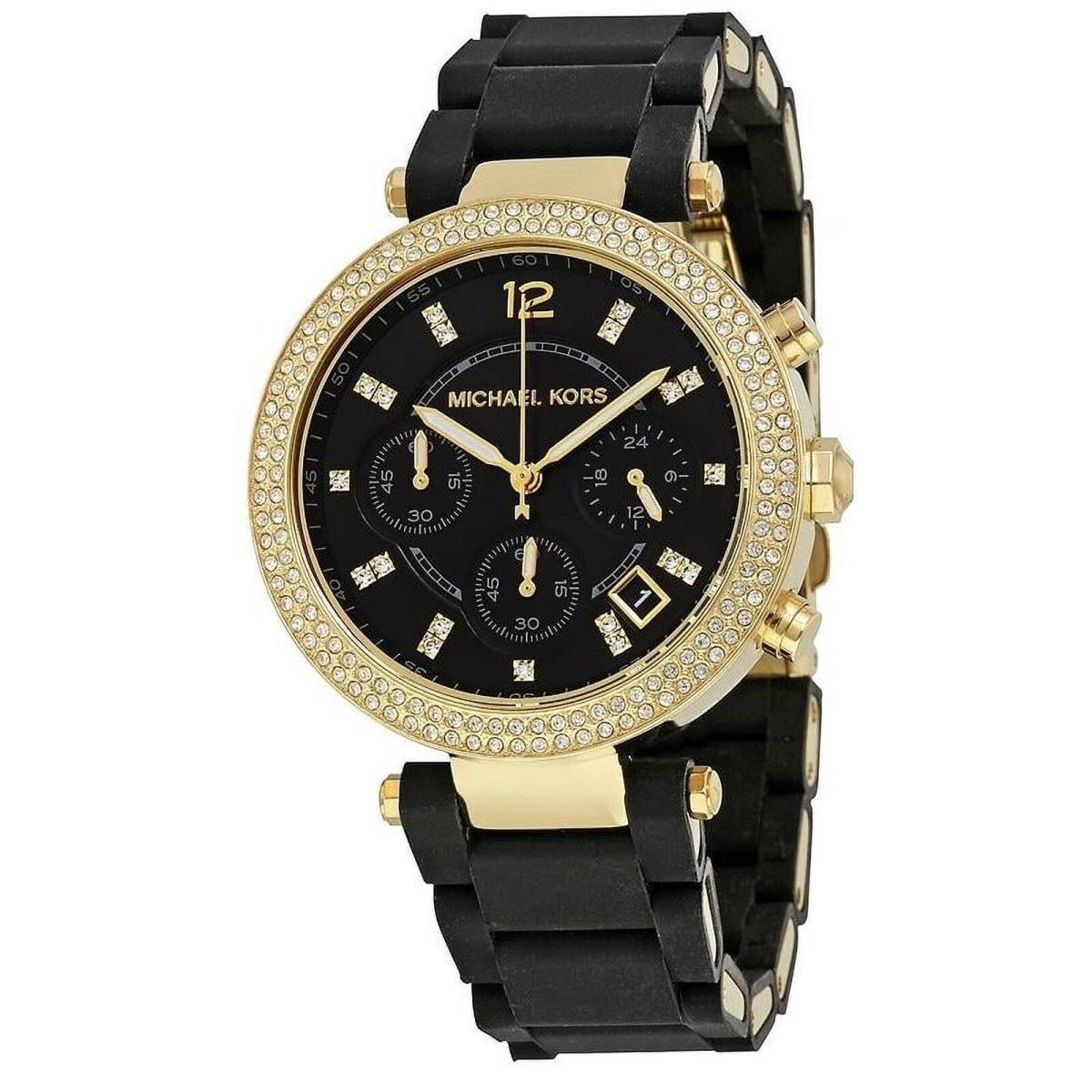 Michael Kors Women`s Parker Silicone Chronograph Watch MK6404