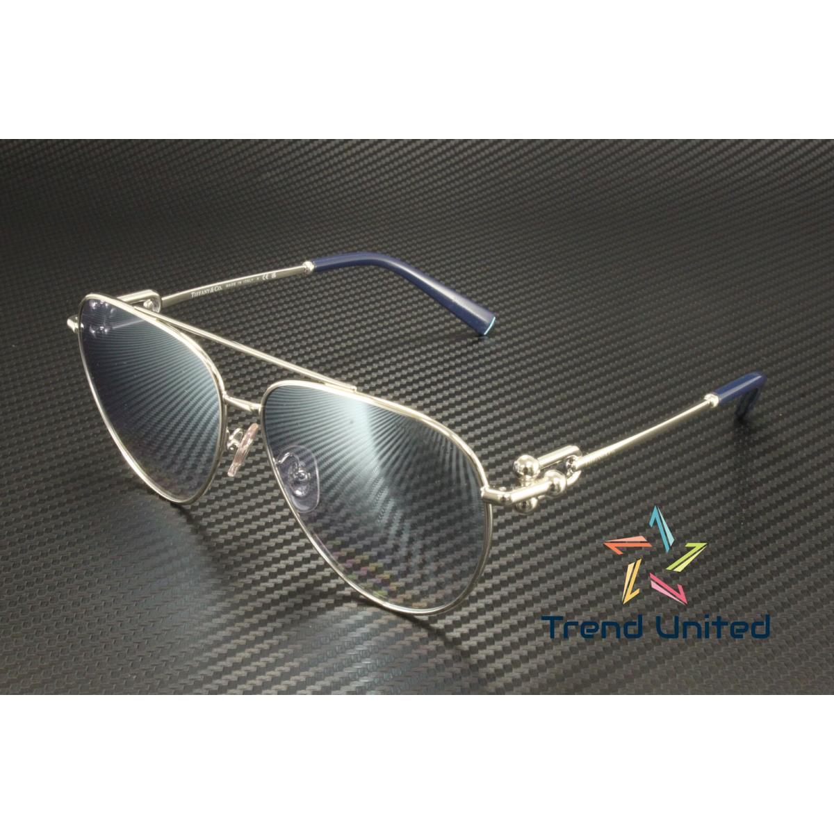 Tiffany TF3092 6175V6 Silver Gradient Blue Mirror Silver 59mm Women`s Sunglasses