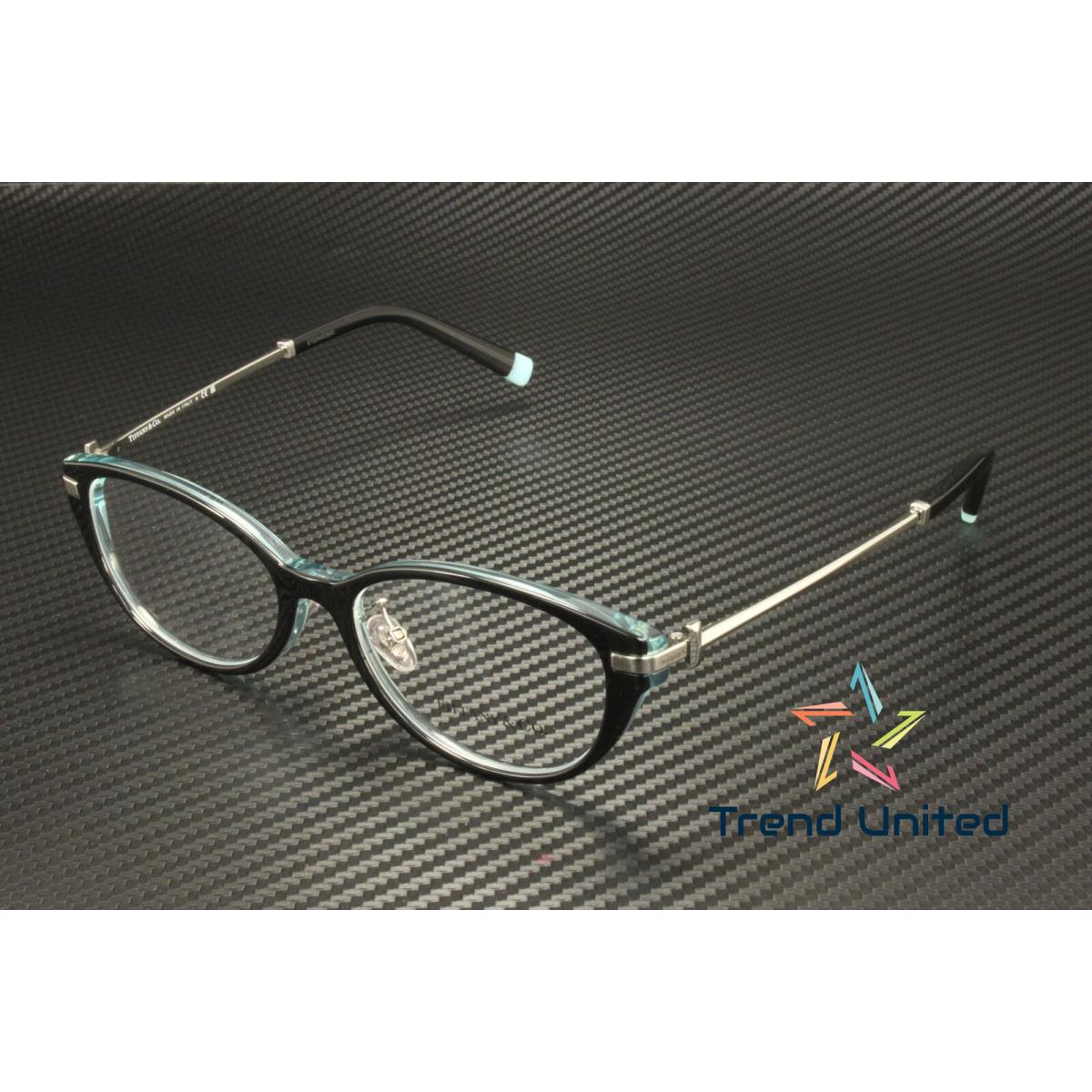 Tiffany Co. TF2225D 8285 Black On Crystal Tiffany Blue 53mm Womens Eyeglasses