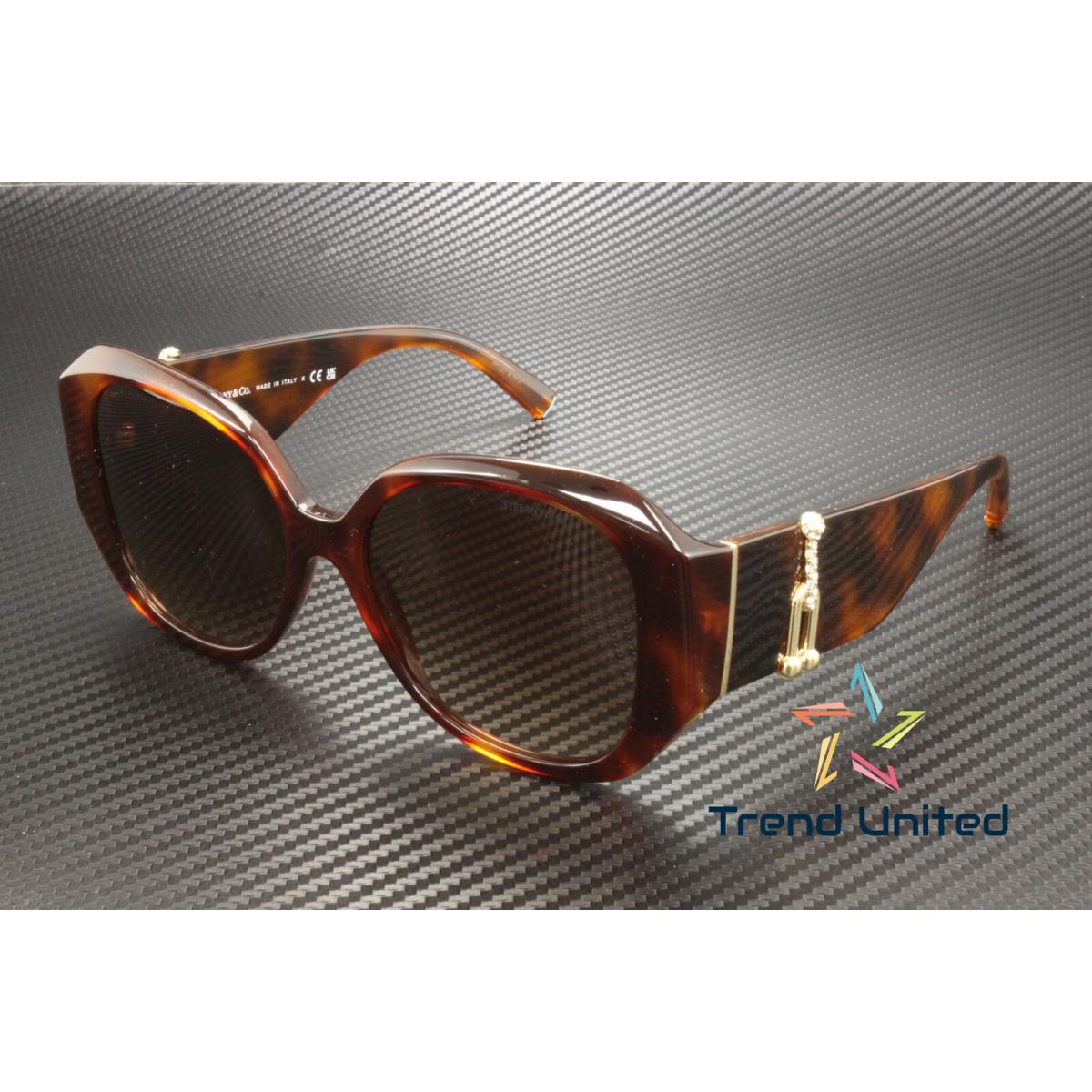 Tiffany Co. TF4207BF 80023B Havana Brown Gradient 55 mm Women`s Sunglasses