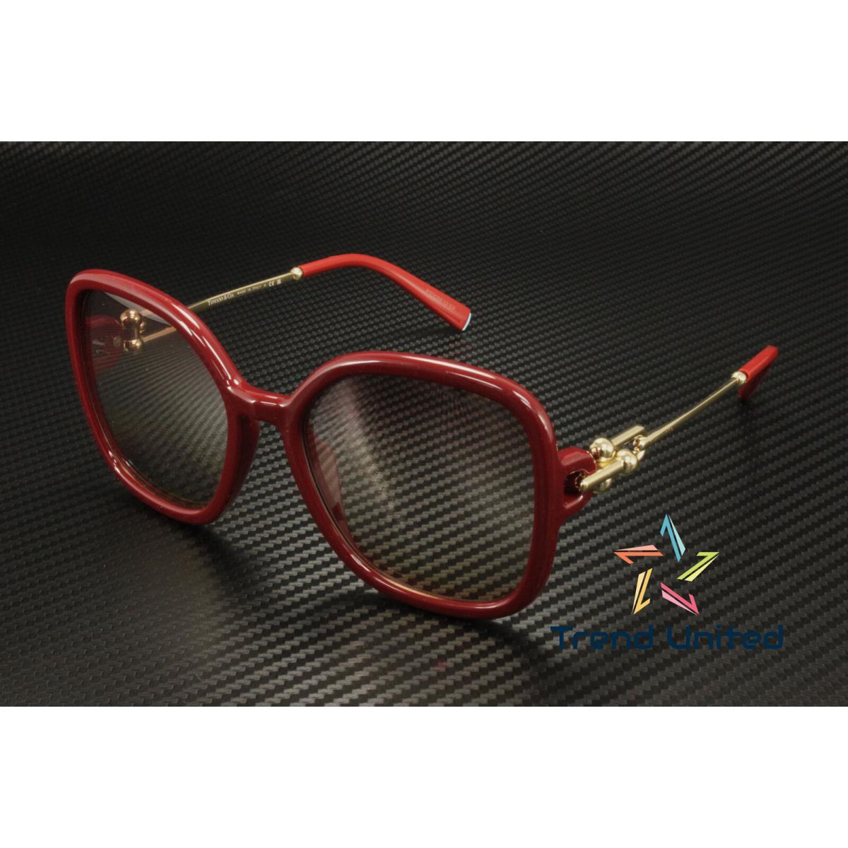 Tiffany Co. TF4202U 8380EL Burgundy Pink Gradient Brown 57mm Womens Sunglasses