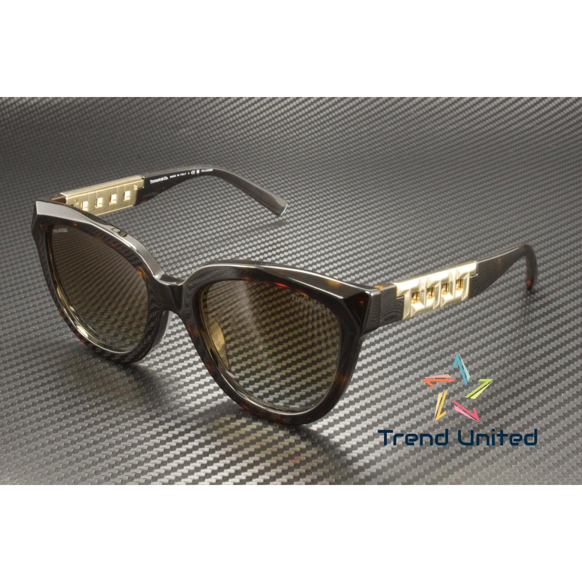 Tiffany TF4215F 8015T5 Havana Brown Gradient Polarized 53 mm Women`s Sunglasses