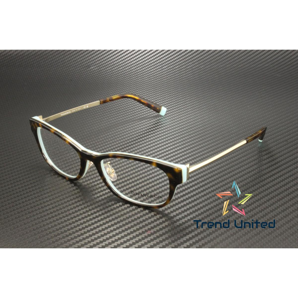 Tiffany Co. TF2201D 8134 Havana Tiffany Blue Demo Lens 52mm Women`s Eyeglasses