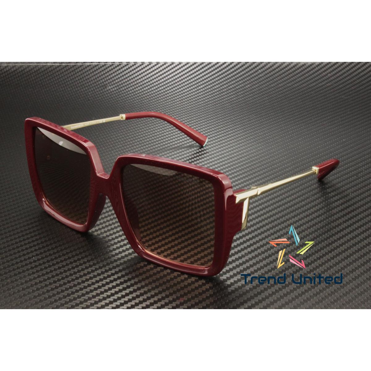 Tiffany TF4212U 838913 Burgundy Pink Gradient Dark Brown 55mm Women`s Sunglasses