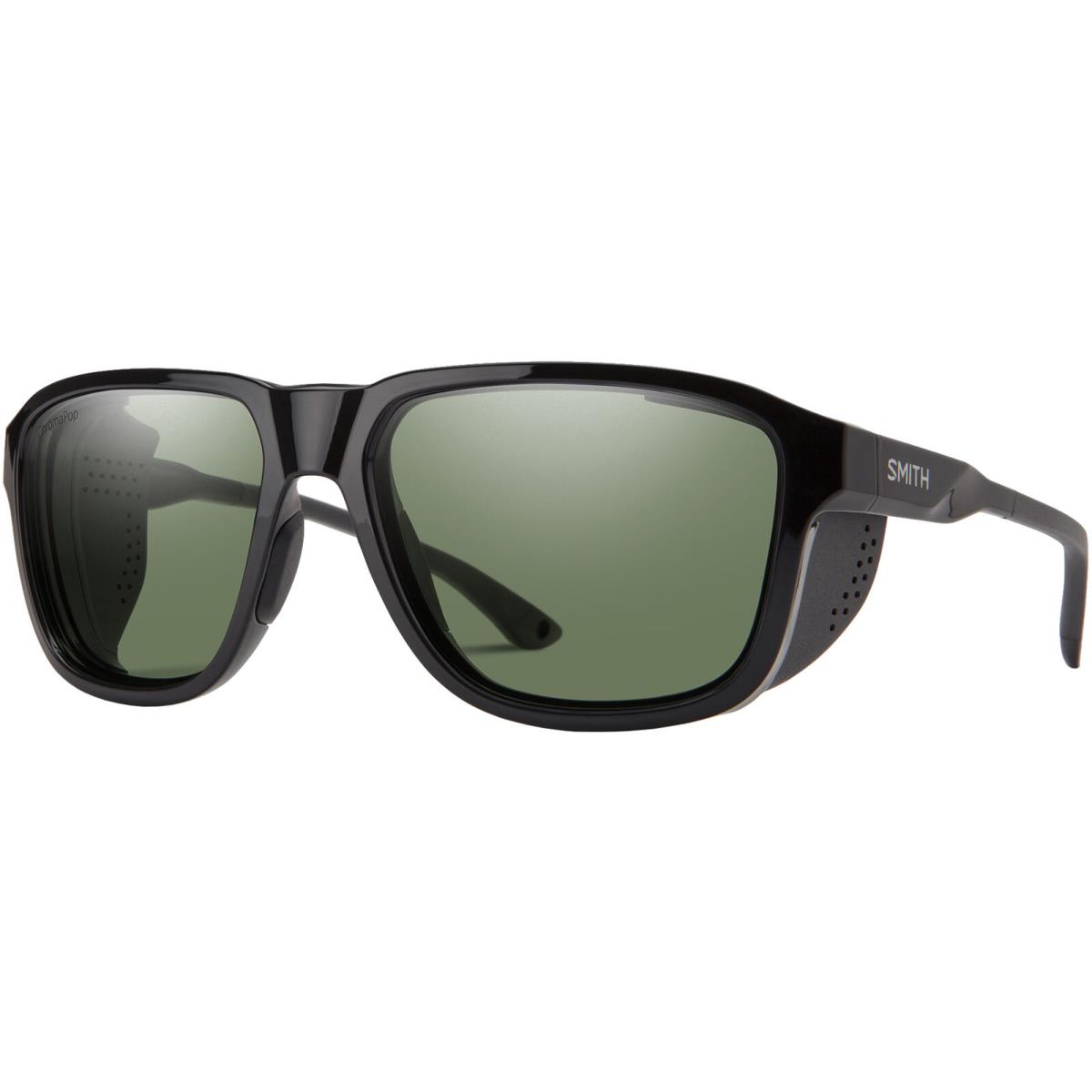 Smith Optics Embark Polarized Chromapop Sq Sunglasses w/ Side Shields - 204617 - Black/Gray Green (80758L7), Frame: Select Variation, Lens: Grey