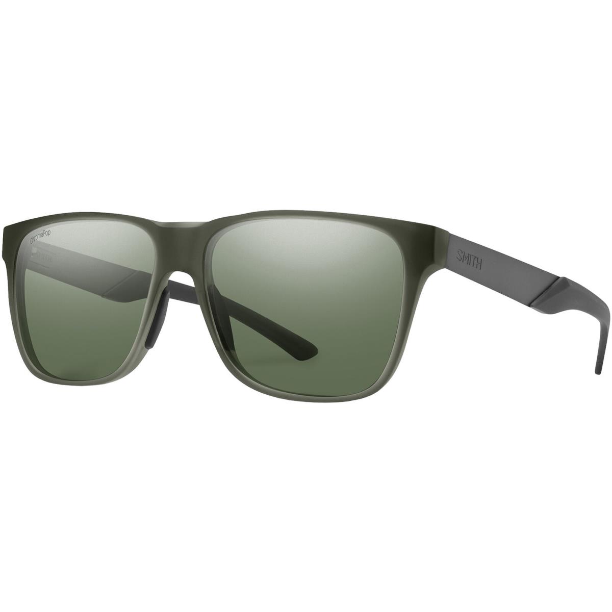 Smith Optics Lowdown Steel Polarized Chromapop Men`s Sunglasses - 201906B5956L7 - Frame: Matte Moss Crystal, Lens: Gray Green