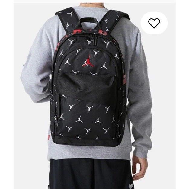 Nike Air Jordan Air Patrol Backpack Jumpman Unisex L Bag Black 9A0172 W0G