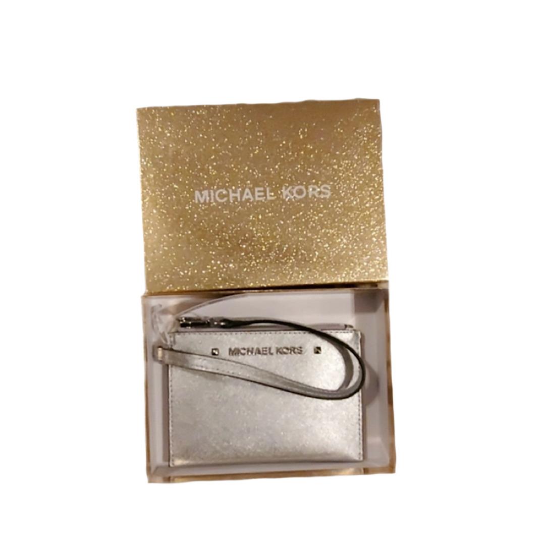 Michael Kors Karla Silver Wristlet