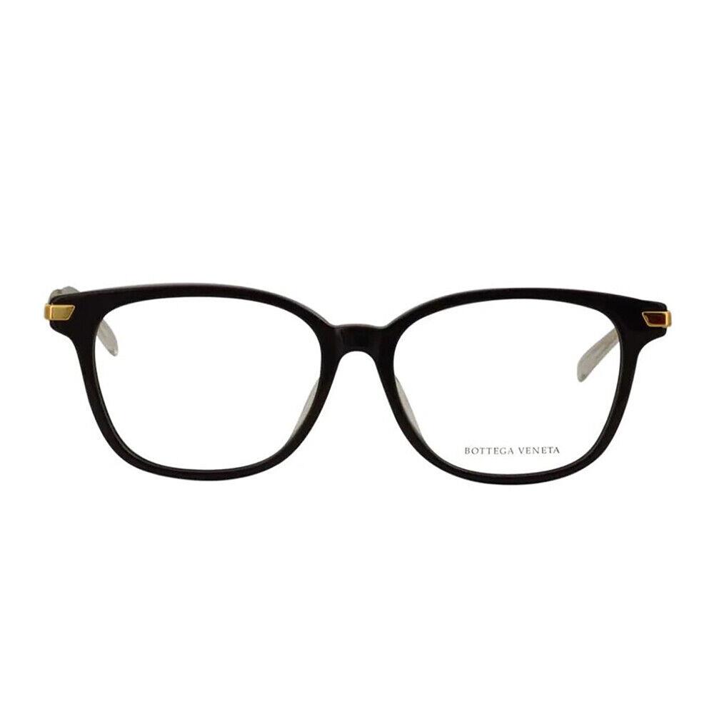 Bottega Veneta BV 1074O 001 Black/gold Metal Square Eyeglasses 53mm