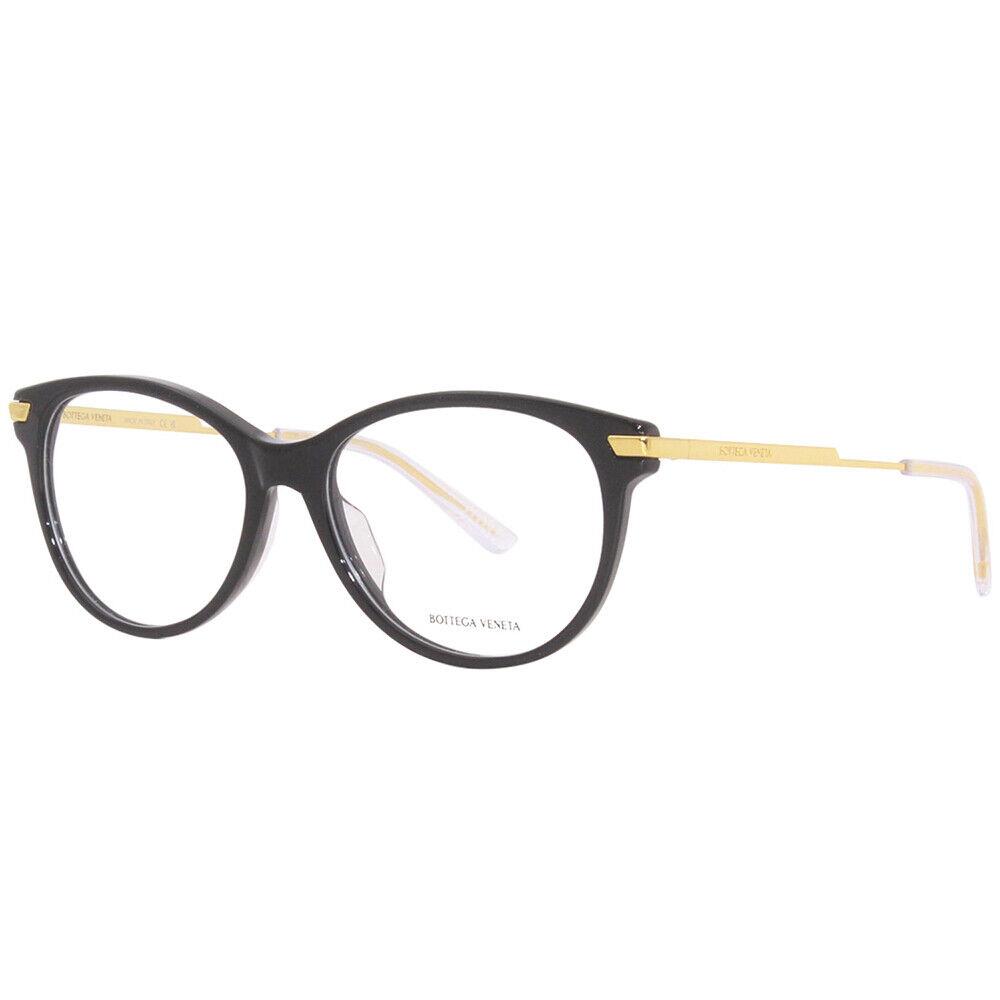 Bottega Veneta BV 1039O 001 Black/gold Plastic Cat-eye Eyeglasses 53mm