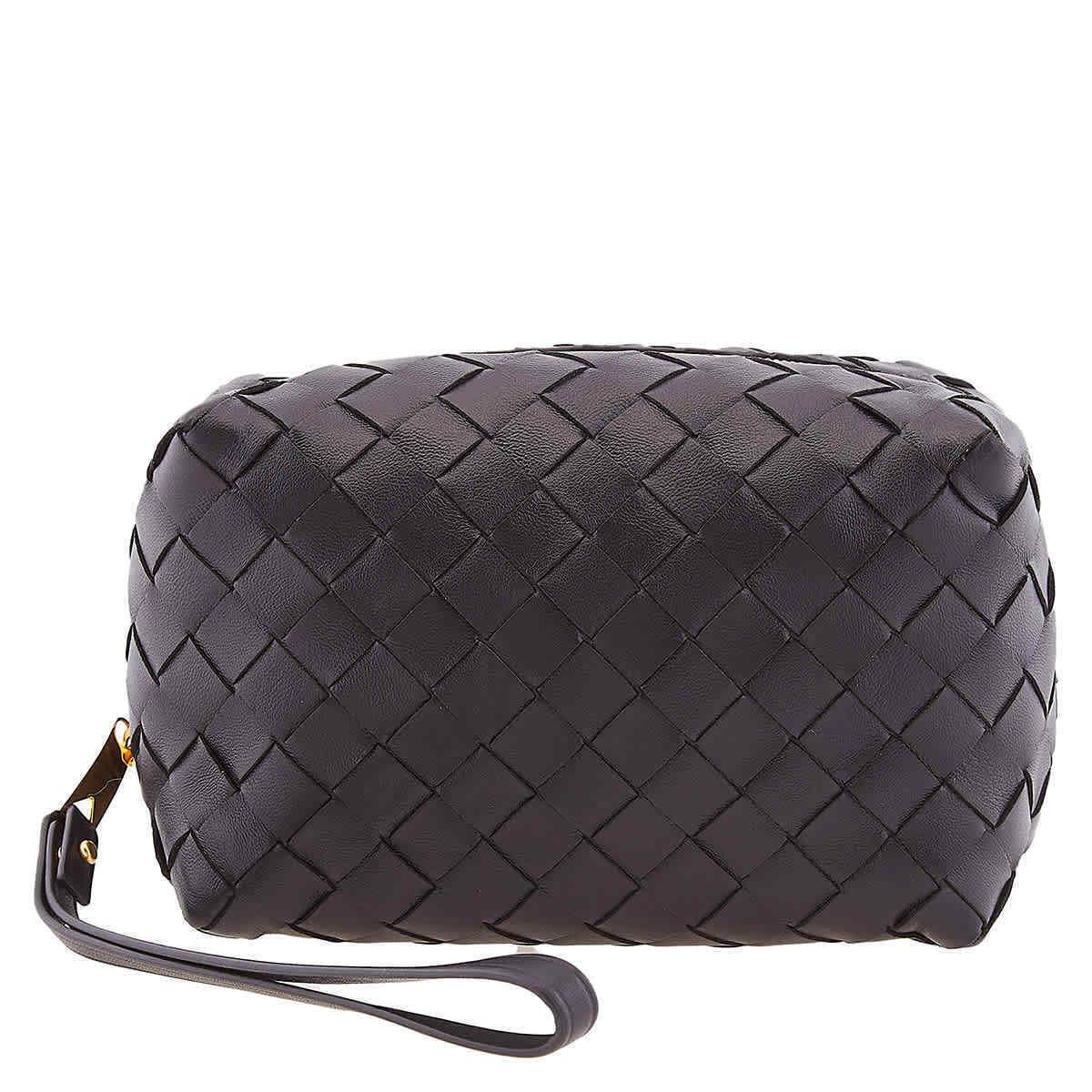 Bottega Veneta Black Intrecciato Beauty Case 730198VCPP38425