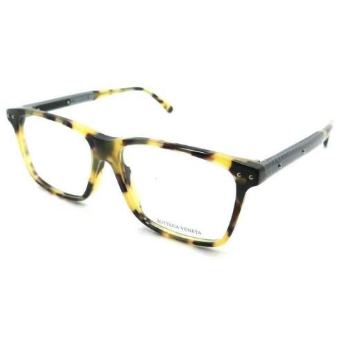 Bottega Veneta BV0130O 005 Eyeglasses Glasses 5 Shiny Spotted Yellow Green Havan