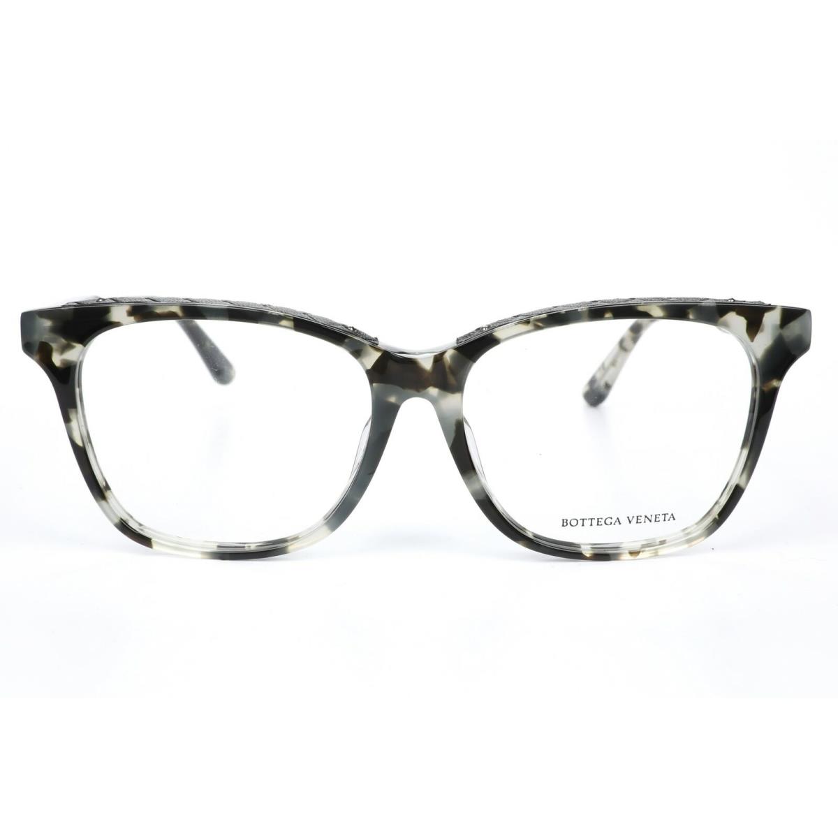 Bottega Veneta Eyeglasses Frames BV0070OA 004 55-15-145 Grey Havana 271431 - Frame: havana gray, Lens: Gray