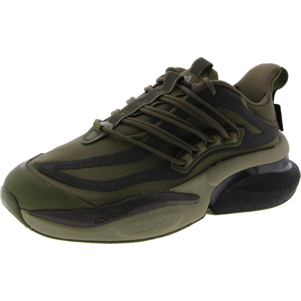 Adidas Mens Alphaboost V1 Green Running Training Shoes 7 Medium D Bhfo 4392