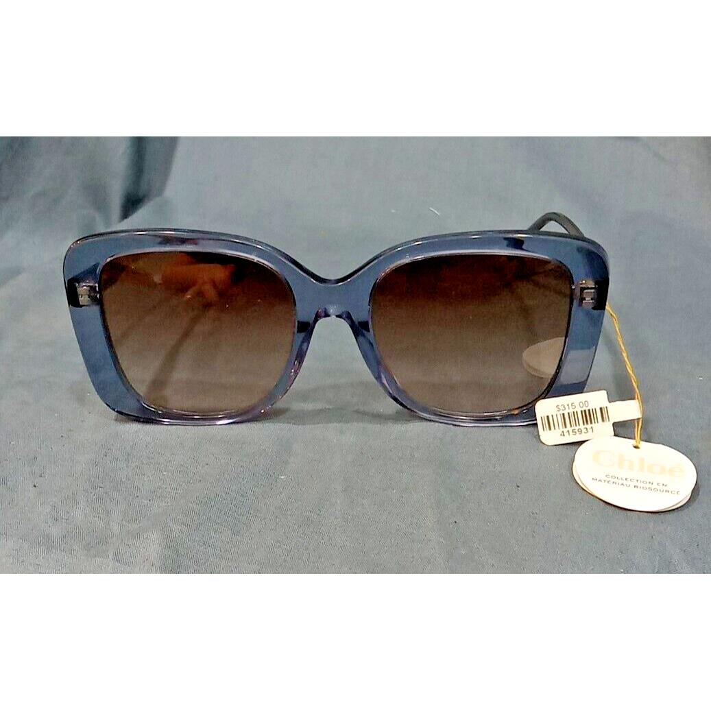 Chloe Women`s Butterfly Light Blue Sunglasses ch0125s 002 Display Model